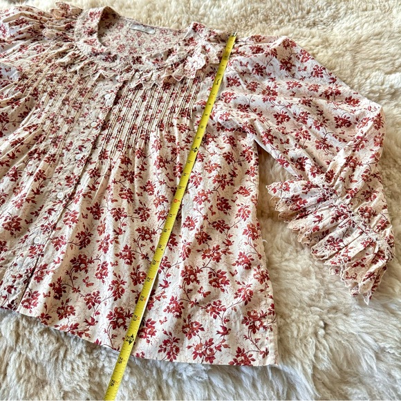 ✨💋SOLD💋🎶🦚🌹DÔEN ‘Hickory’ Organic Peter Pan Collar Songbird Toile XXL✨ - Picture 10 of 17